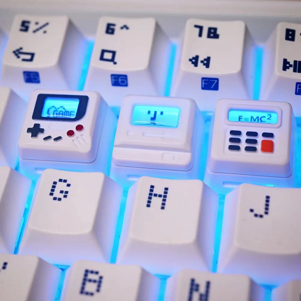 Laptop Accessories Kit - K-04 3-in-1 Creative Retro Transparent Keycap