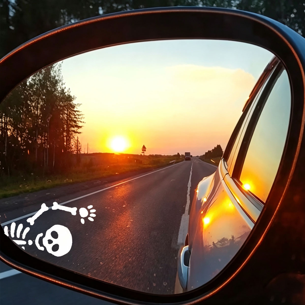 2Pcs Waving Skull Sticker, Cut - огляд і ціна Laptop Accessories Kit