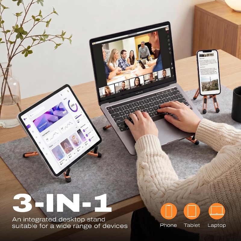 3-in-1 Magnetic Foldable Stand - огляд і ціна Laptop Stand Riser