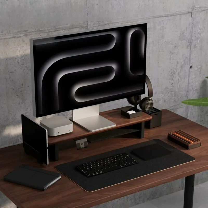 Hot Sale! Walnut Monitor Stand - огляд і ціна Laptop Stand Riser