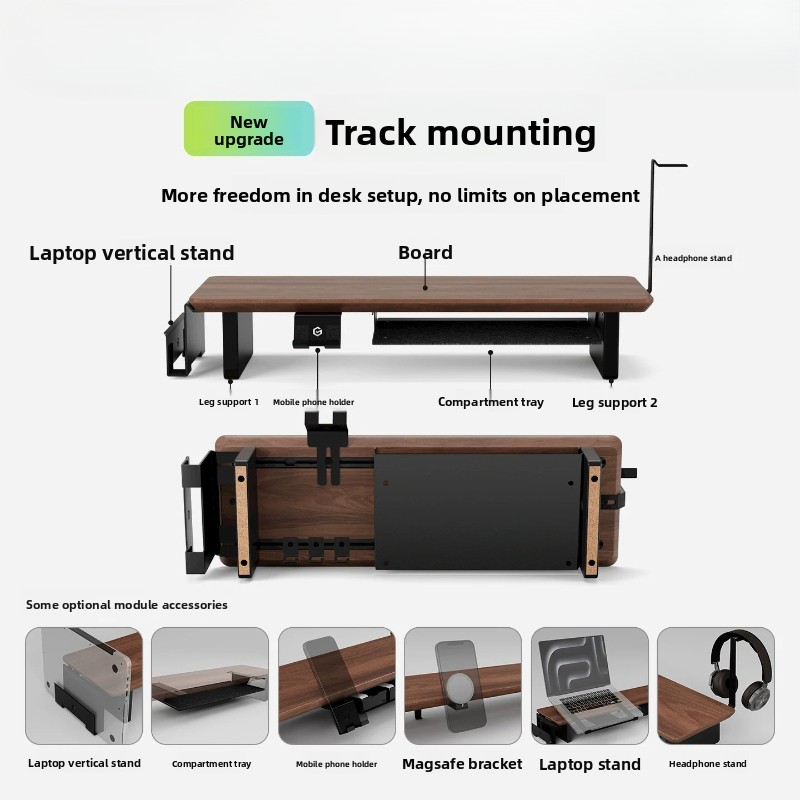 Hot Sale! Walnut Monitor Stand - огляд і ціна Laptop Stand Riser